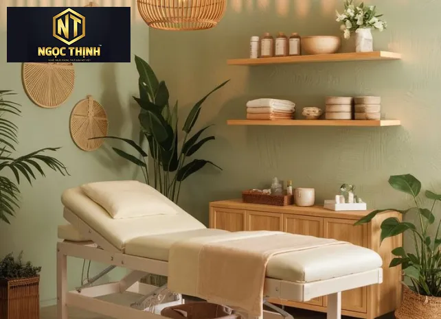 GIƯỞNG GỖ SPA PHONG CÁCH HÀN QUỐC ĐƠN GIẢN - GGSS06